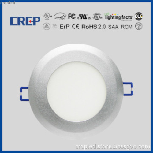 edgelit white round shape led panel light 6inch